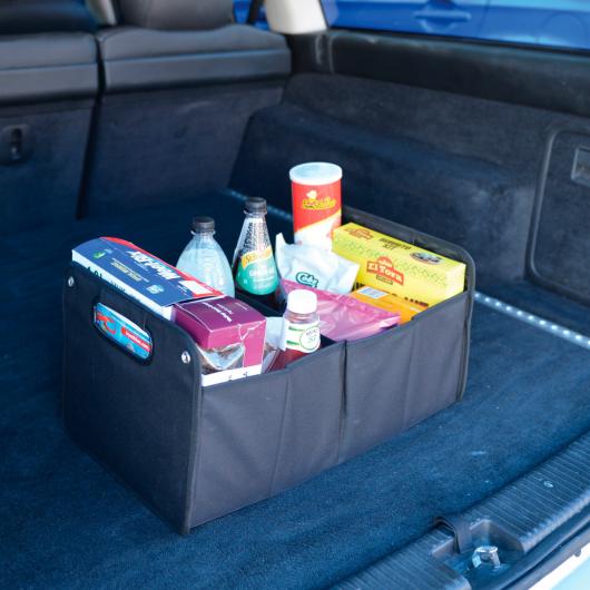 Cargo Boot Organiser with items inside